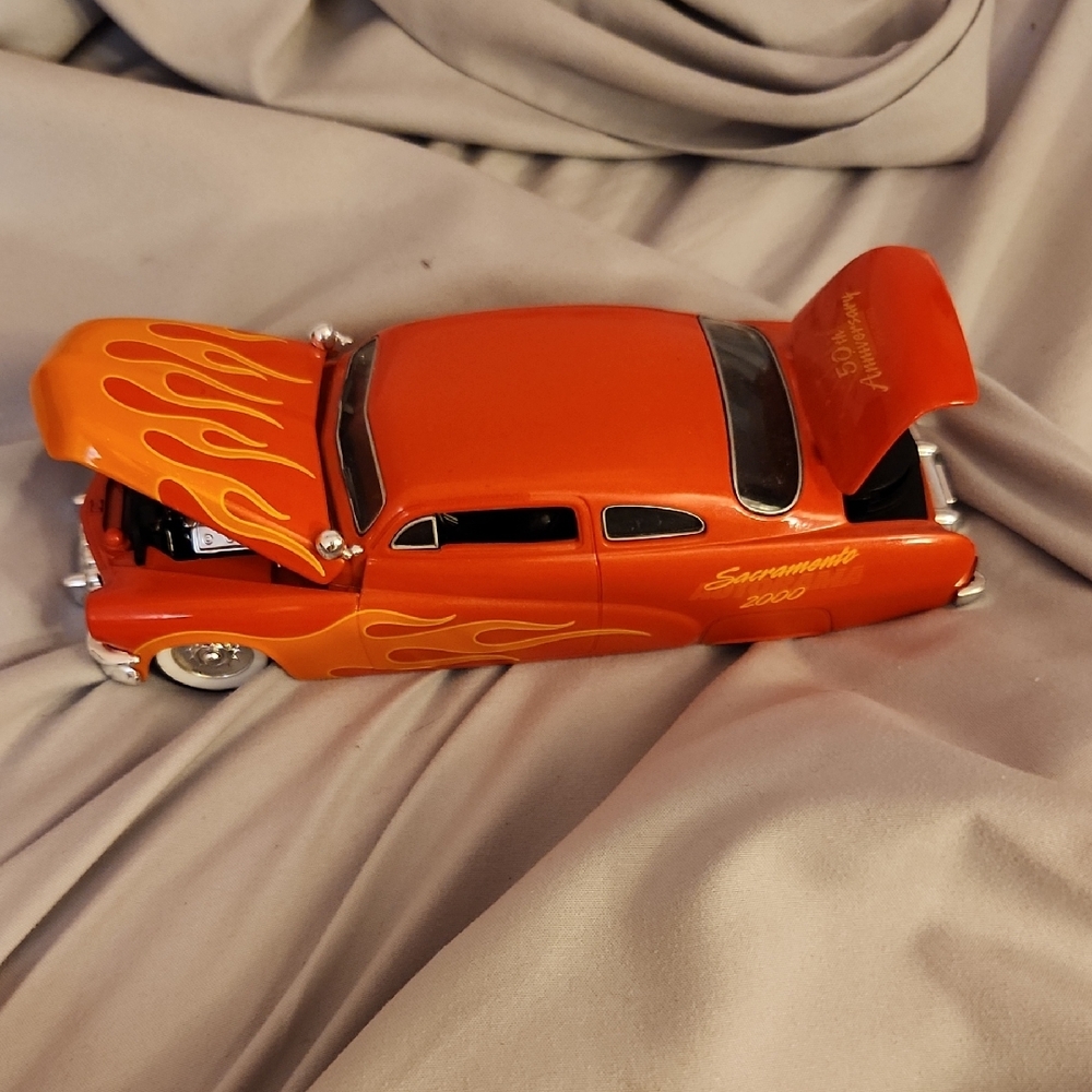 Orange Toy Car with Flames